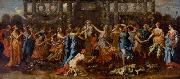 Nicolas Poussin Hymenaios Disguised as a Woman During an Offering to Priapus Sweden oil painting artist